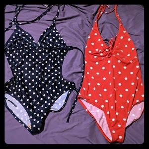 2 one-piece ladies swimsuits